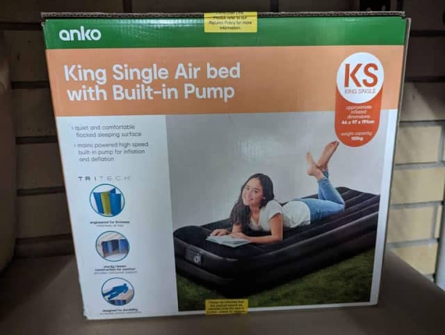 Kmart king 2024 single air bed