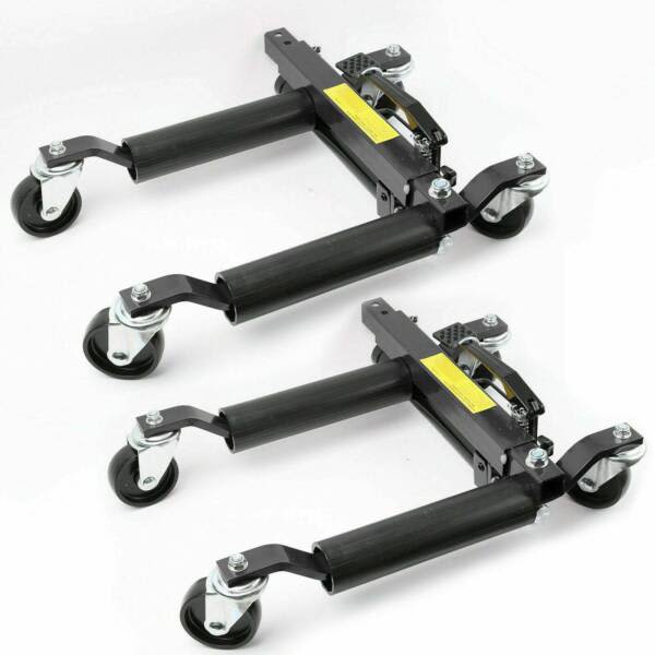 1500lbs 12" Vehicle Positioning Jacks Hydraulic Car Wheel Dollies