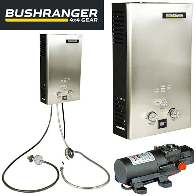 NEW Bushranger Portable Gas Hot Water Shower Kit Camping Camping
