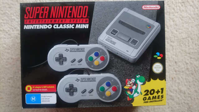 Super Nintendo Classic Mini Game Console, New In Box, With 21 Games 