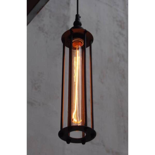 Vintage Black Cage Pendant Ceiling Light Bar NEW Ceiling Lights