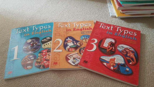 books-text-types-in-english-set-of-3-textbooks-gumtree