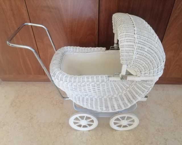 Vintage handmade woven cane dolls prams - Other Antiques, Art ...