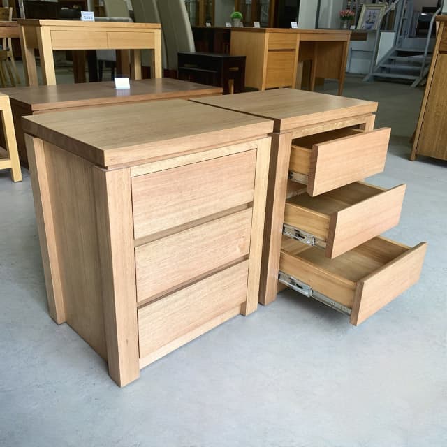 Amber Tasmanian Oak Bedside Tables 440each Bedside Tables in