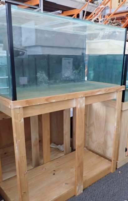 Fish Tank 4x2x2 with extra tall open stand, Slate look background | Pet ...