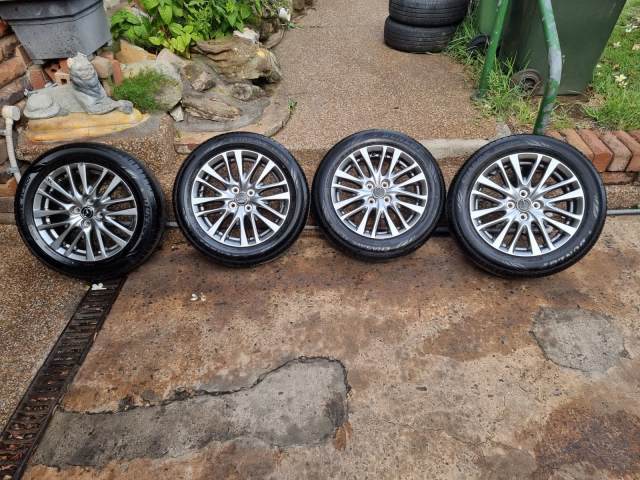 Set of 4x Mazda 16 inch Alloy wheels with 90% tyre tread 4x100 | Wheels ...