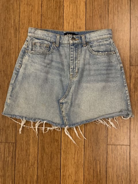 Sportsgirl denim hotsell wrap skirt