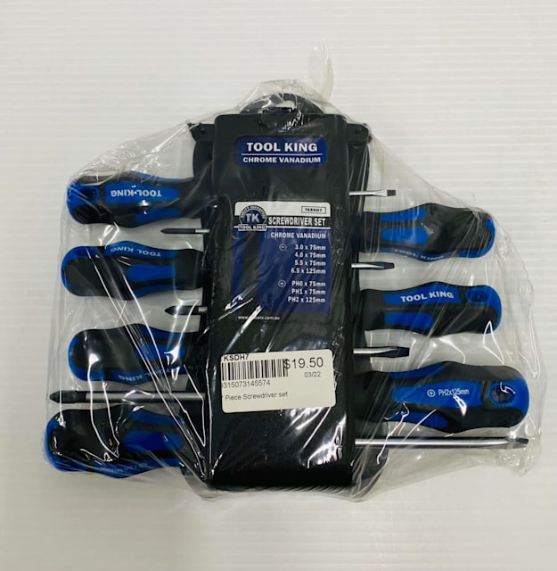TOOL KING TKSDH7 7 Piece SCREWDRIVER SET Hand Tools Gumtree