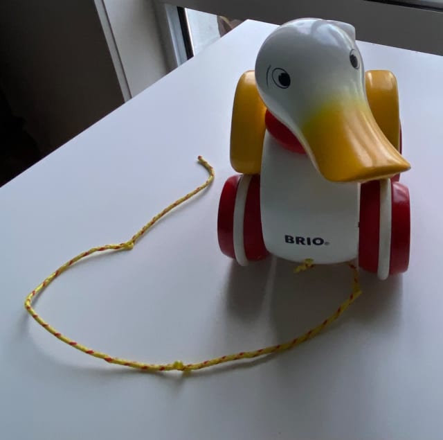 Brio duck best sale pull toy