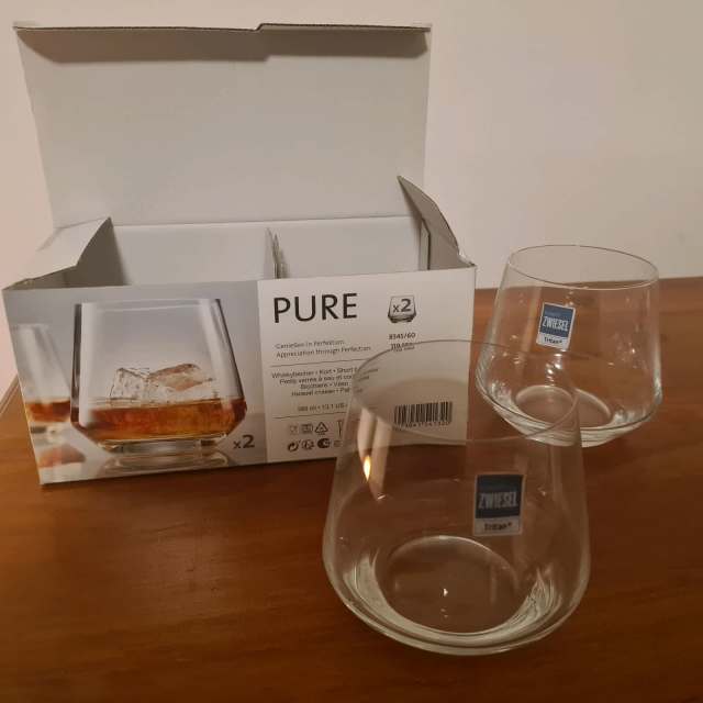 PURE glass cups (from coles glassware collection) Dinnerware in