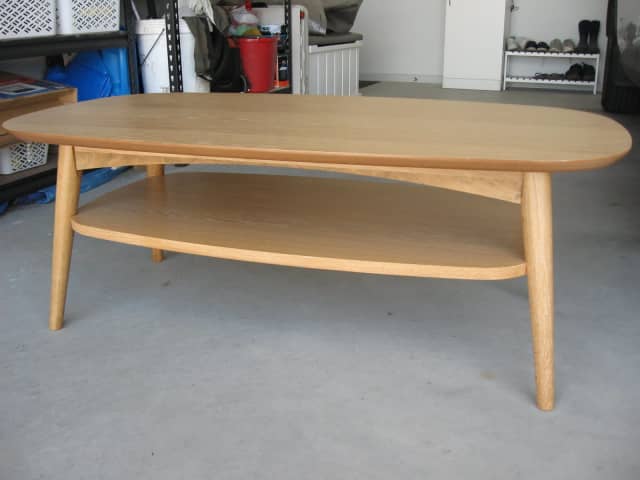 Erikson Oak Coffee Table with shelf | Coffee Tables | Gumtree Australia ...