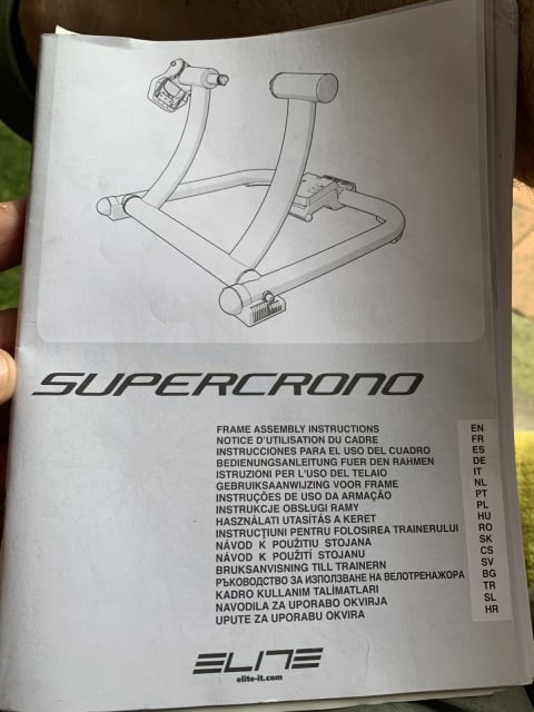 Elite Supercrono Mag Alu Speed Trainer With Riser Block