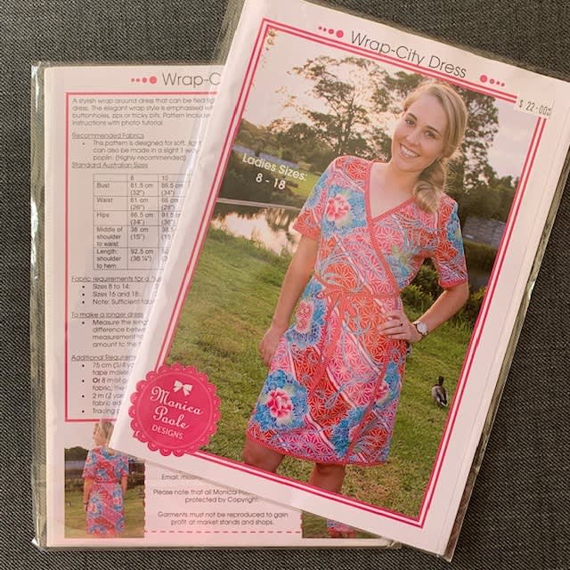 Monica Poole Design WrapCity Dress Sewing Pattern Miscellaneous