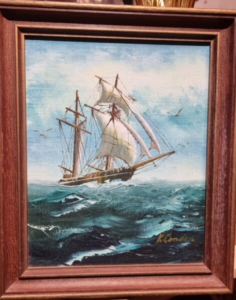 Nautical art, Oil on canvas, K Conden | Art | Gumtree Australia Manly ...