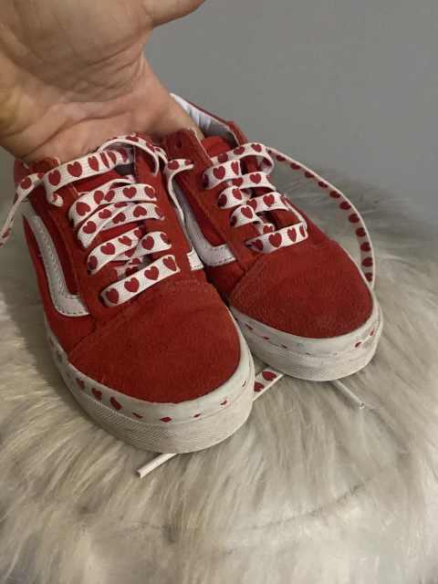 Vans girls red heart sneakers size 13 - Kids Clothing in Munster WA ...