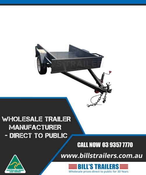 Medium Duty Box Trailer With Ramps 6x4 GVM 750kg Trailers