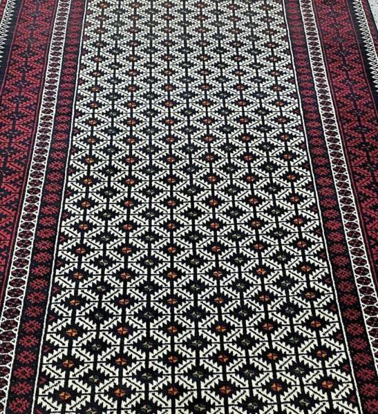 Fine tribal tessellated design handmade Persian Balouchi rug Rugs