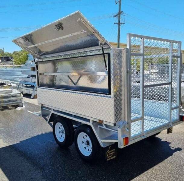 Workmate Trailer 8x5 Gardening Tradie Trailer Toolbox Trailers