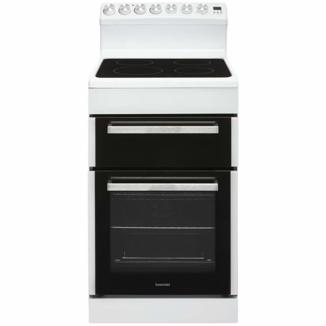 Euromaid 54cm Electric Upright Cooker White Model EFS54RC-DCW (NEW ...