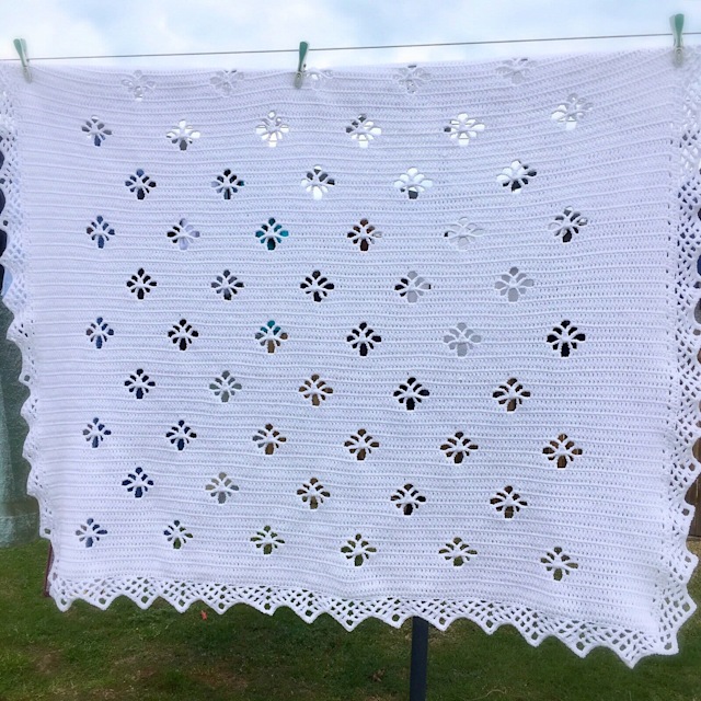 White Classic Style Blanket Handmade New Miscellaneous Goods