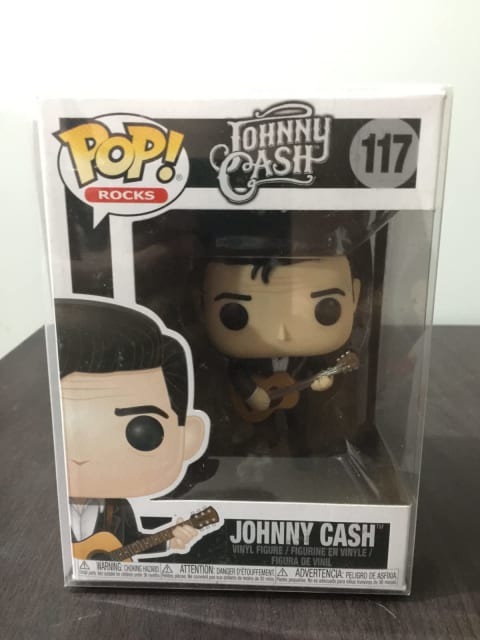 Johnny cash vaulted funko pop vinyl holding guitar country singer mpa ...