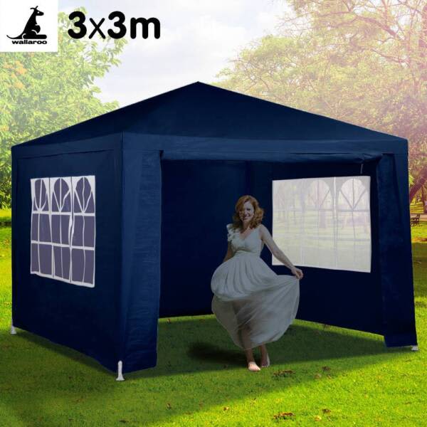 3x3 GAZEBO PARTY TENT EVENT MARQUEE AWNING OUTDOOR PAVILION Parasols