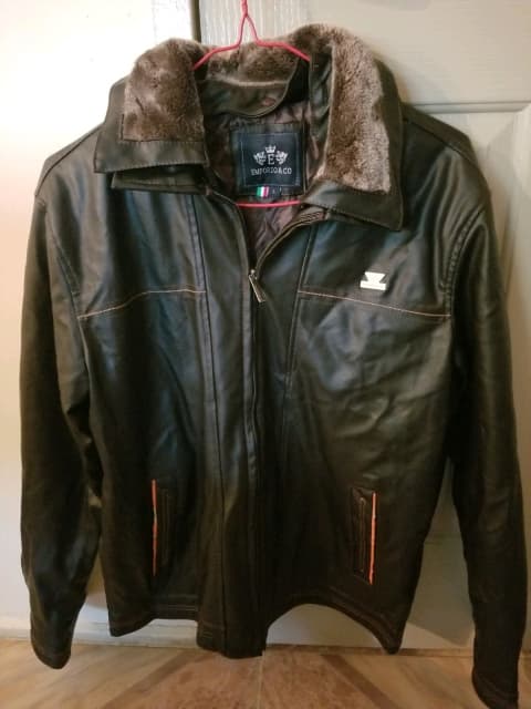 emporio leather jacket