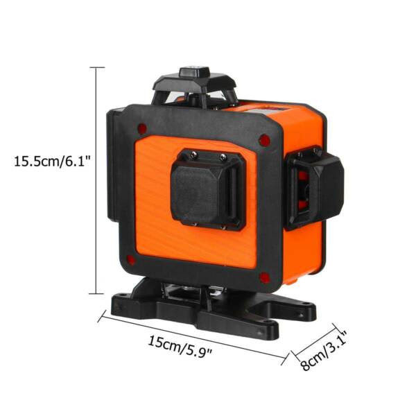 16 Line Laser Level Green Light Auto Self Leveling Cross 360° Rotary