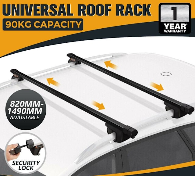 Universal Car Top Roof Rack Rail Cross Bars Aluminum 8201490MM Auto