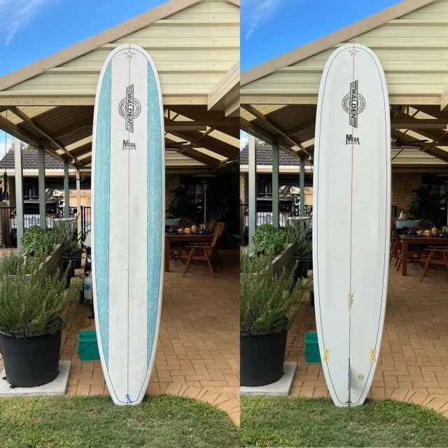 Longboard Surfboard Walden Mega Magic Surfing in Marangaroo WA