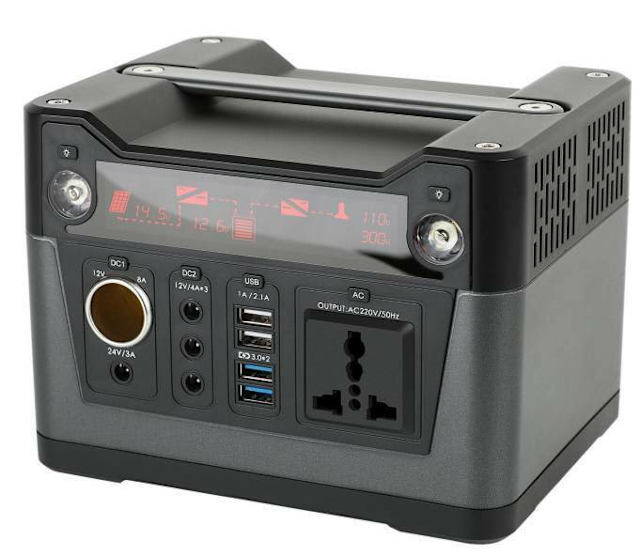 Solar Power Generator 300 Wh Camping Battery Charger Power Supply