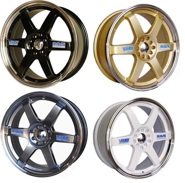 Classic 17 Inch Wheels With Machined Lip 4 Stud Mixed Colours Wheels