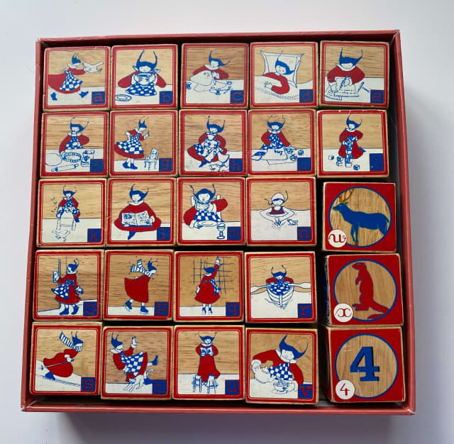 French Blocks Moulin Roty Wooden Blocks Play Cubes French Blocks Toys