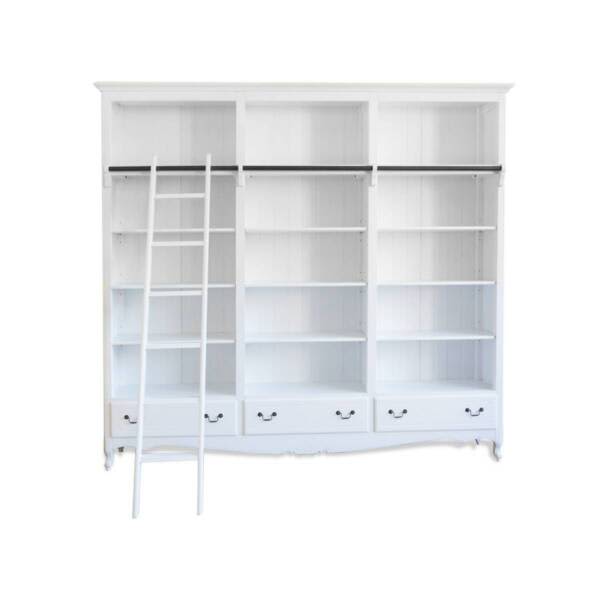 French Provincial Classic Library Bookcase Display Bookshelves