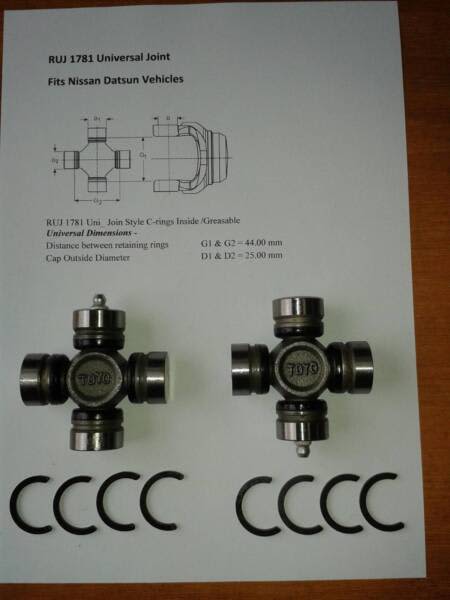 DATSUN NISSAN RUJ-1781 UNIVERSAL JOINT Dana Spicer GMB Toyo FSK | Other ...
