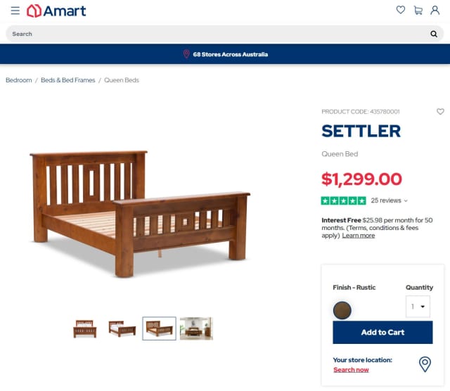 Queen size wooden bed frame (Free delivery) Beds Gumtree Australia