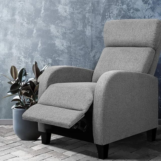 Recliner Chair Luxury Sofa Lounge Armchair Padded Linen Fabric New Armchairs Gumtree