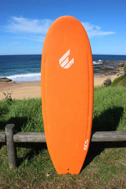 NEW SURFBOARD ECS BRAND MODEL SLAB SOFT ORANGE 5.4 - Surfing in Revesby ...