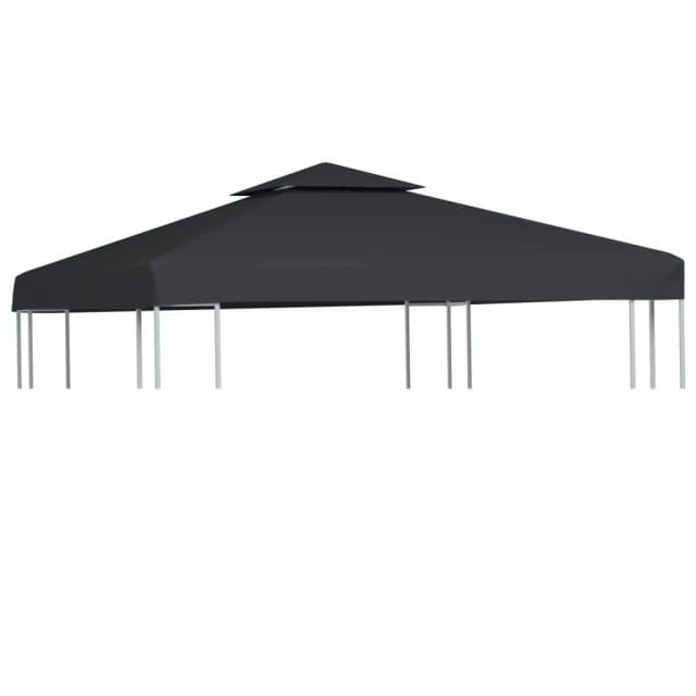 Waterproof Gazebo Cover Canopy 310 g / m Dark Grey 3 x 3 m Parasols & Gazebos in Brisbane