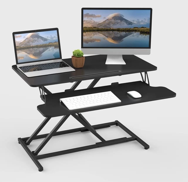 ergomaker height adjustable standing desk converter