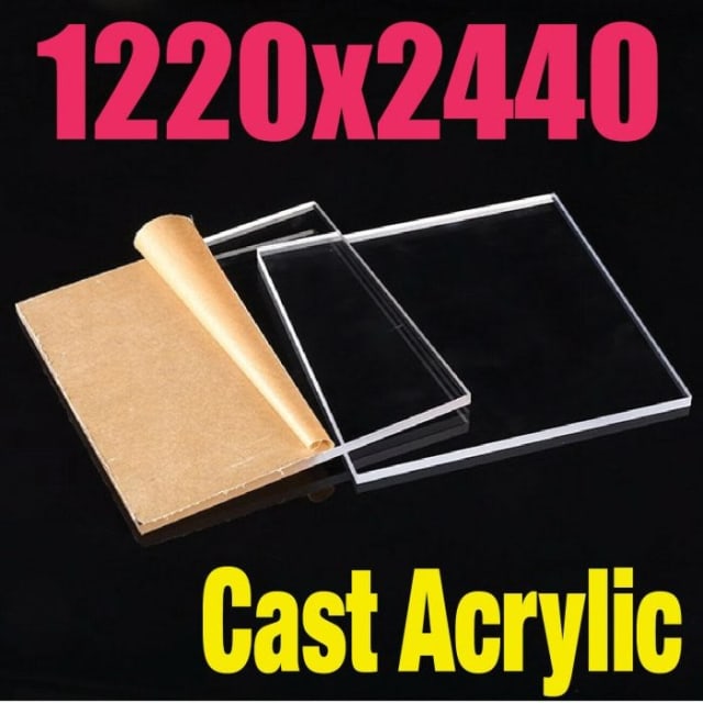 CAST Clear Acrylic Sheet Perspex Panel UV Acrylic Plastic Fabricatio