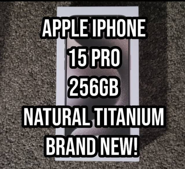 Apple iPhone 15 Pro 256GB Natural Titanium Brand New iPhone Gumtree