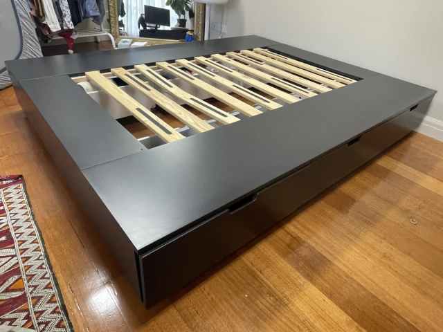 IKEA Nordli Queen Bed Base with Storage - Beds in Parkdale VIC ...