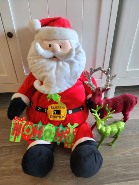 giant stuffed santa claus