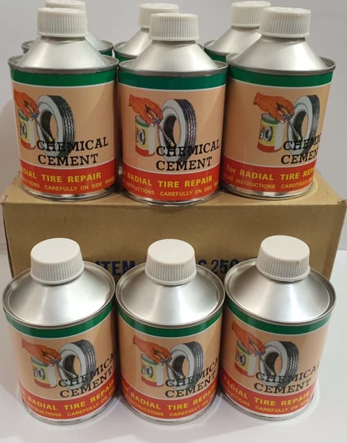 Tire Repair Chemical Rubber Cement 250ml Cold Solution Made in Taiwan