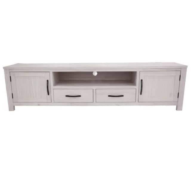 **Entertainment TV Unit 216cm 2 Drawer 2 Door Ash Wood