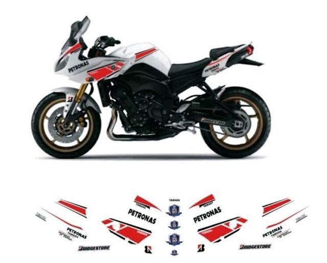 YAMAHA FZ8 FAZER 50th ANNIVERSARY LAGUNA SECA GRAPHICS KIT Motorcycle