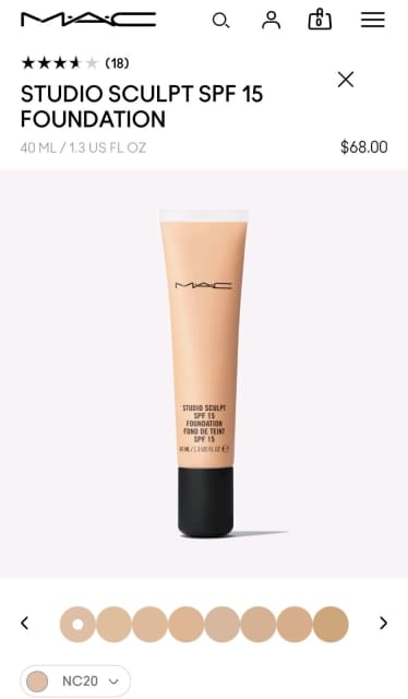 MAC Studio Sculpt Foundation Tube NEW NC20 with SPF 15 makeup |  Miscellaneous Goods | Gumtree Australia Cockburn Area - Bibra Lake |  1311257054