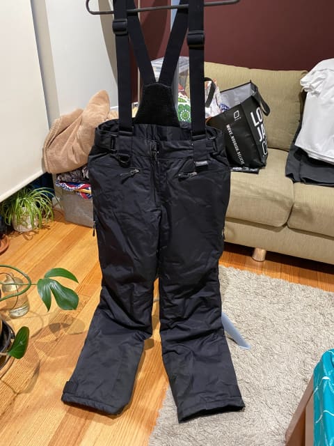 Ski trousers with braces  Black  Sz 4260  Zizzi Outlet