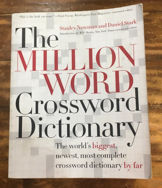 The Million Word Crossword Dictionary By Stanley Newman and ...